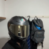 AGV K6に顎マウントベースを取り付けた様子-4